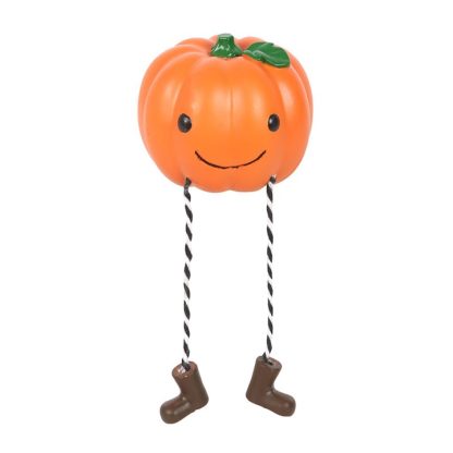 Cute Smiling Pumpkin Shelf Sitter Ornament - Image 2