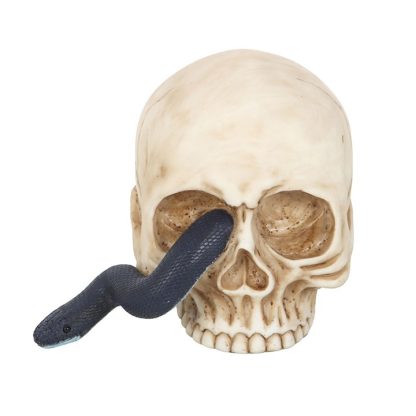 Skull Ornament with Snake - Image 2
