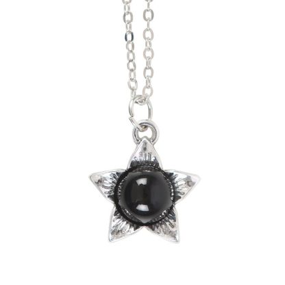 Deadly Nightshade Necklace with Black Obsidian on Greeting Card - Image 3