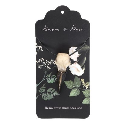 Resin Crow Skull Necklace - Image 2