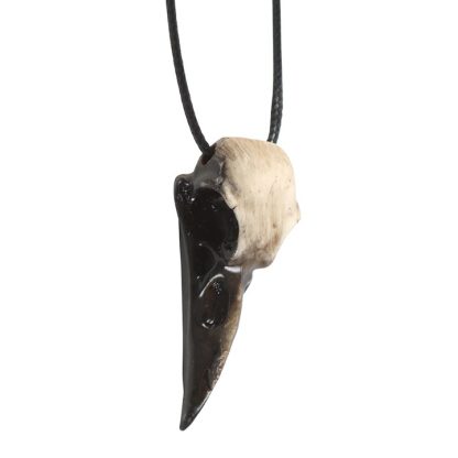 Resin Crow Skull Necklace - Image 3