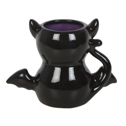 Cute and Creepy Bat Cat Mug - Image 4