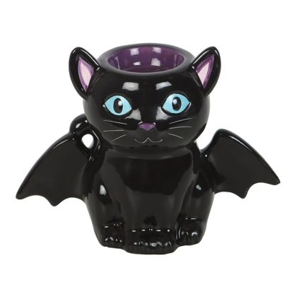 Cute and Creepy Bat Cat Oil Burner and Wax Warmer - Image 2
