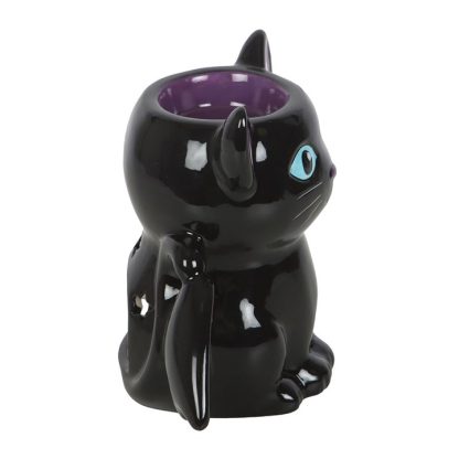 Cute and Creepy Bat Cat Oil Burner and Wax Warmer - Image 3