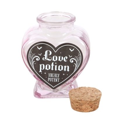 Love Potion Decorative Glass Heart Potion Bottle - Image 3