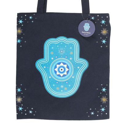 Hand of Hamsa Polycotton Tote Bag - Image 3
