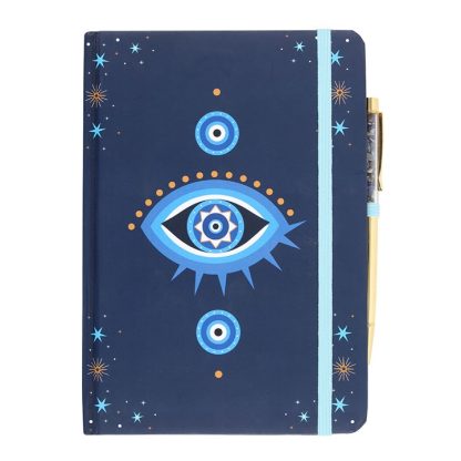 All Seeing Eye A5 Notebook with Crystal Chip Pen - Image 2
