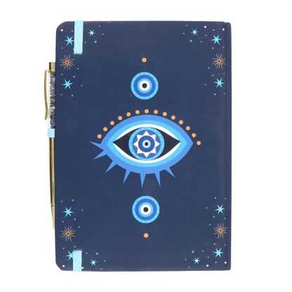 All Seeing Eye A5 Notebook with Crystal Chip Pen - Image 3