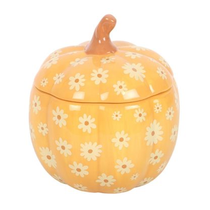 Groovy Floral Pumpkin Oil Burner - Image 2