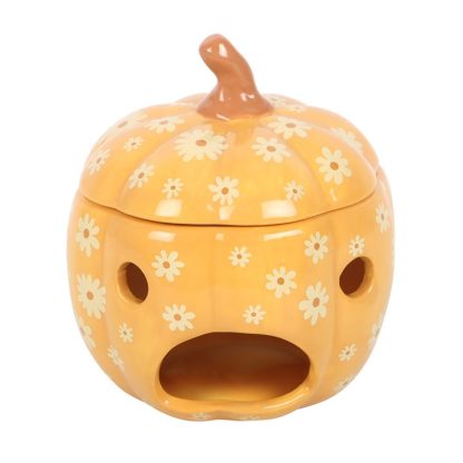 Groovy Floral Pumpkin Oil Burner - Image 4