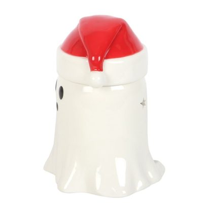 Ghost with Santa Hat Oil Burner and Wax Warmer - Image 4