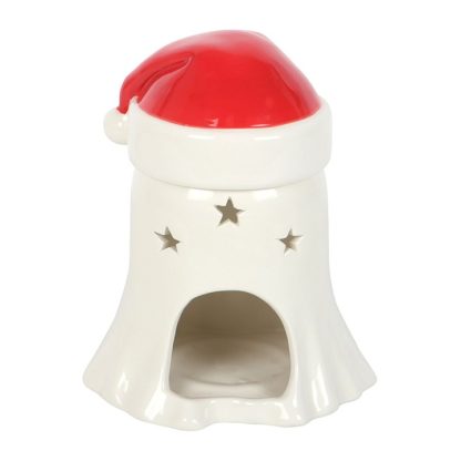Ghost with Santa Hat Oil Burner and Wax Warmer - Image 5