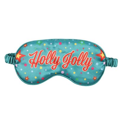 Holly Jolly Satin Sleep Mask - Image 2