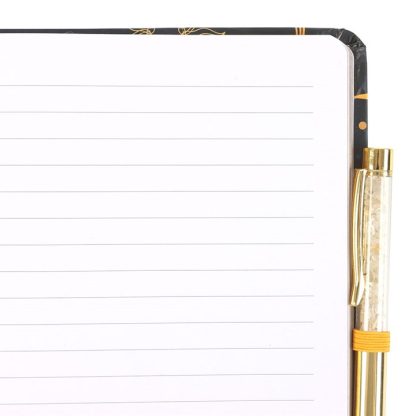 Leave A Little Sparkle A5 Notebook with Citrine Pen - Image 4