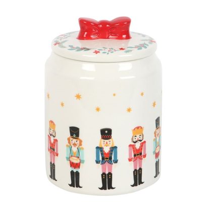 Nutcracker Storage Jar with Bow - Image 2