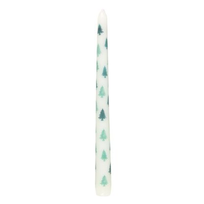 Green Fir Tree Candle Holder with Taper Candle - Image 4