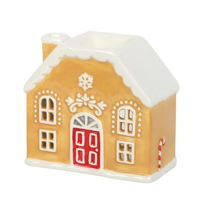 Candy Cane Gingerbread House Oil Burner and Wax Warmer - Image 2