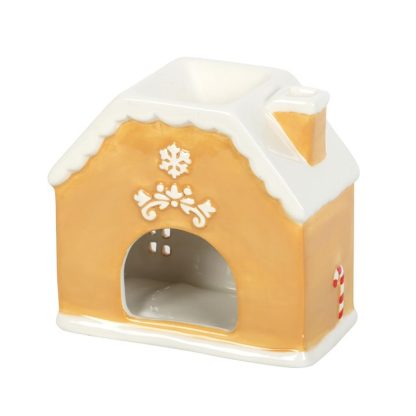 Candy Cane Gingerbread House Oil Burner and Wax Warmer - Image 3