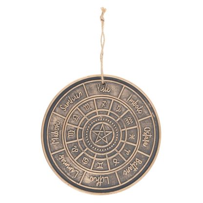 Bronze Wheel of the Year Hanging Terracotta Plaque - Image 2