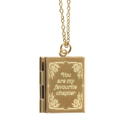 Book Shaped Locket Necklace in Gift Box - Image 3