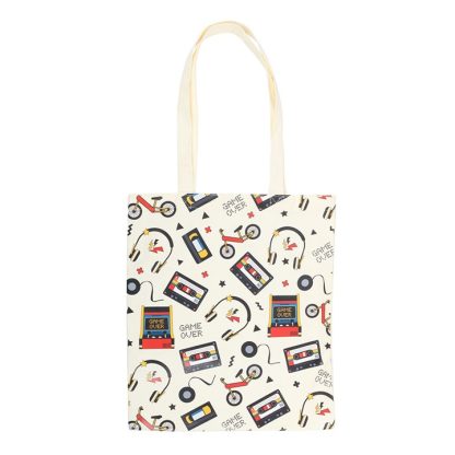 Retro 80s Print Polycotton Tote Bag - Image 2
