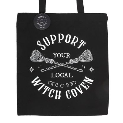 Support Your Local Witch Coven Polycotton Tote Bag - Image 3
