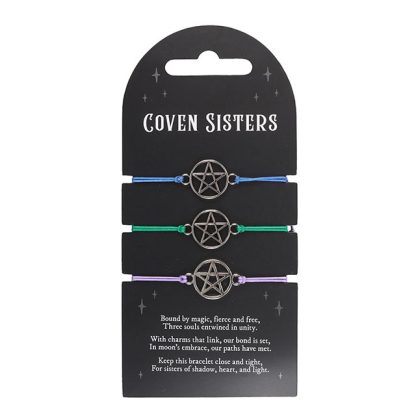 Set of 3 Coven Sisters Pentagram Bracelets - Image 2