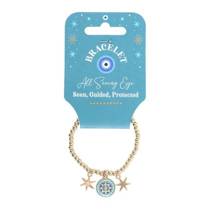 All Seeing Eye Beaded Charm Bracelet - Image 2