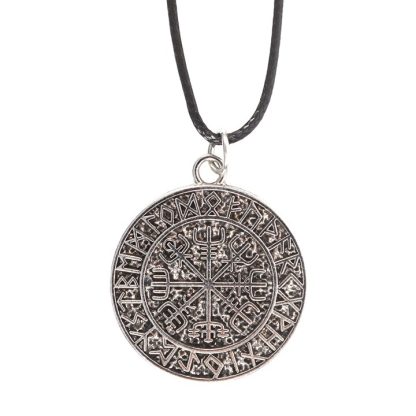 Vegvisir Viking Compass Viking Cord Necklace - Image 4