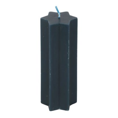 Navy Starry Night Star Shaped Taper Candle - Image 2