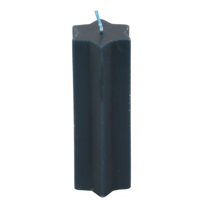 Navy Starry Night Star Shaped Taper Candle - Image 3