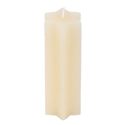 Cream Starry Night Star Shaped Taper Candle - Image 3