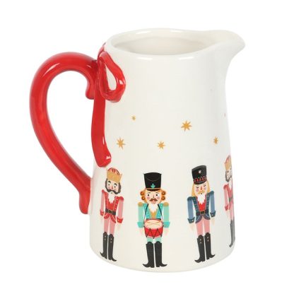 Nutcracker Ceramic Flower Jug with Bow - Image 2