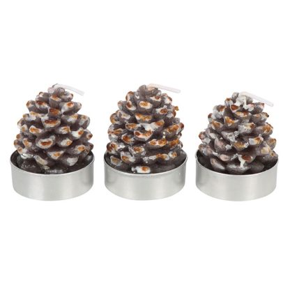 Set of 6 Pinecone Tealight Candles - Image 4