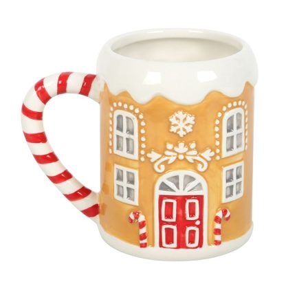 Candy Cane Gingerbread House Mug - Image 2