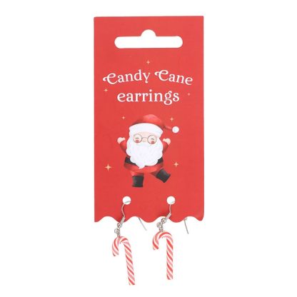 Candy Cane Dangle Earrings - Image 2