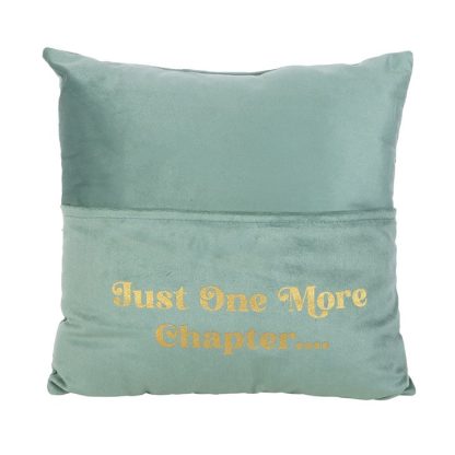 Just One More Chapter Cushion with Book Pocket - Image 2