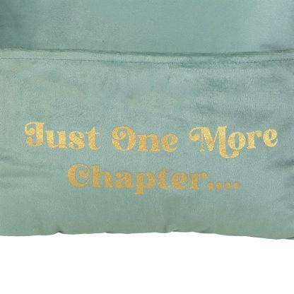Just One More Chapter Cushion with Book Pocket - Image 3