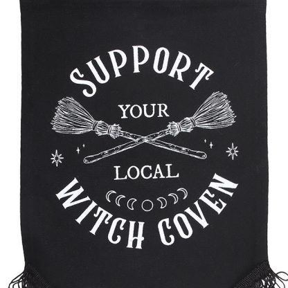 Support Your Local Witch Coven Hanging Fabric Banner - Image 3