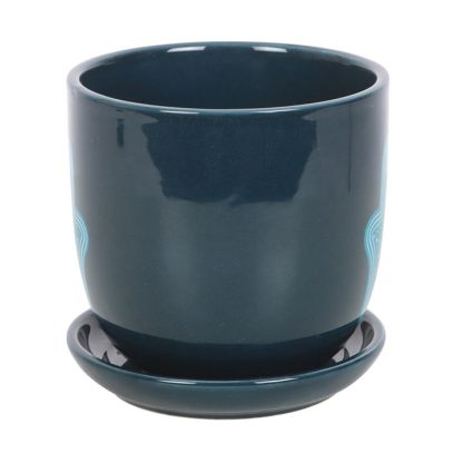 Hand of Hamsa Ceramic Plant Pot - Image 3