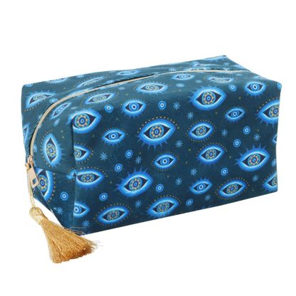 All Seeing Eye Print Velvet Makeup Bag - Image 2