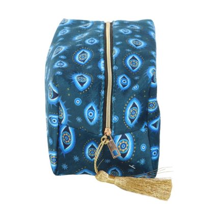 All Seeing Eye Print Velvet Makeup Bag - Image 4