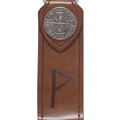 Joy Viking Rune Faux Leather Keyring - Image 3