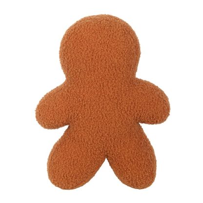 Gingerbread Man Boucle Cushion - Image 4